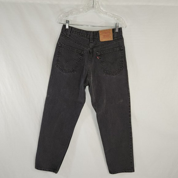 LEVI'S 550 VINTAGE Black Relaxed Fit Straight Leg High Rise W 32 L 30 100% Cot. - Picture 4 of 16